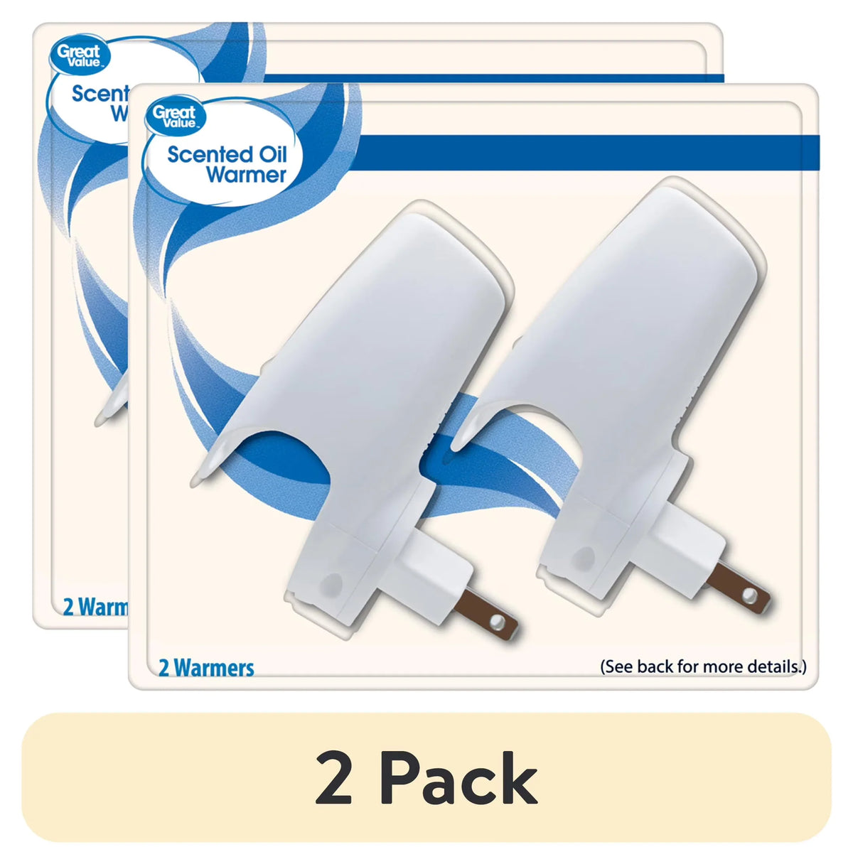 Great Value Scented Oil Plug-in Warmers, 2 Count (Fragrance Not Included)