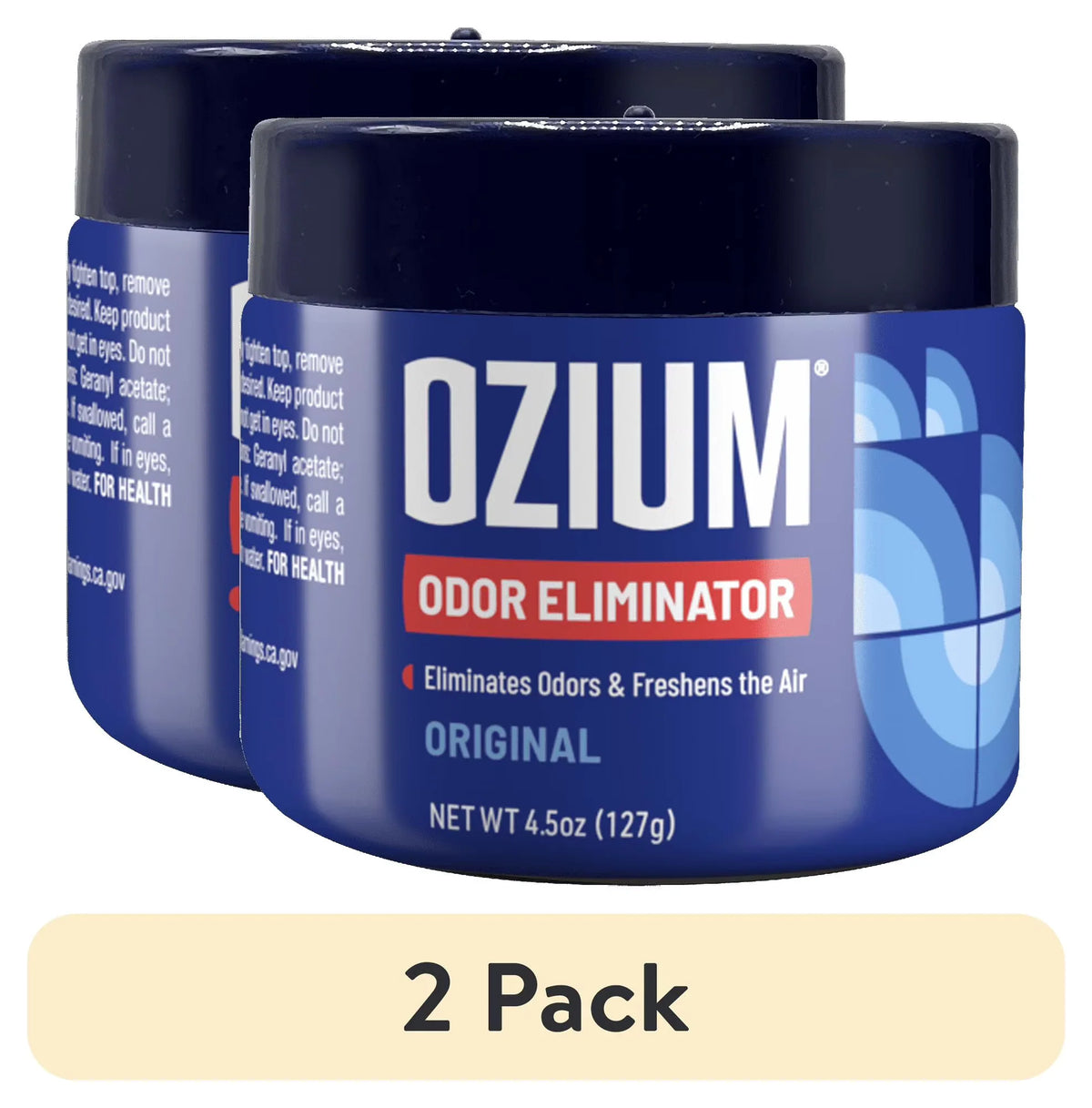 OZIUM Auto Air Freshener Gel Can, Original Scent, 1 Pack, 4.5 oz