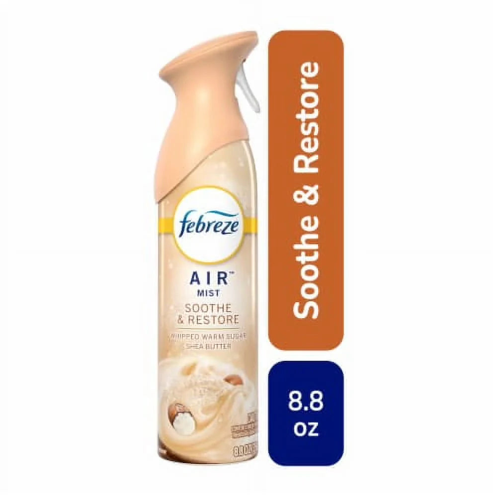 2X - Febreze Air Mist Soothe & Restore Mood-Enhancing Home Air Freshener Spray Aerosol Can