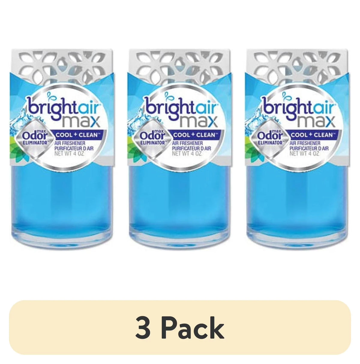 BRIGHT Air Max Scented Oil Air Freshener, Cool and Clean, 4 oz