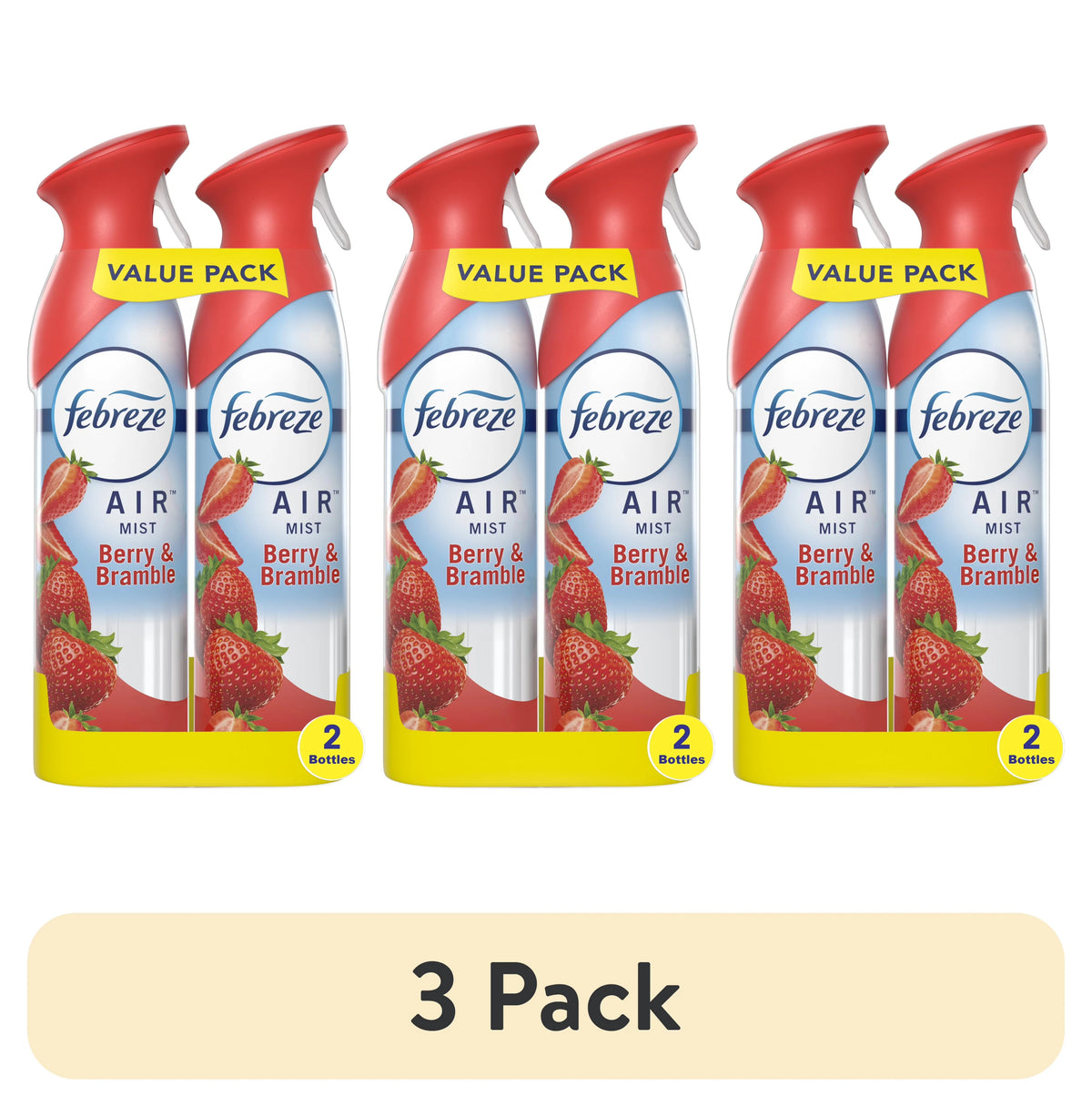 Febreze Air Freshener Spray, Odor-Fighting Room Spray, Berry & Bramble, 8.8oz, 2 Count