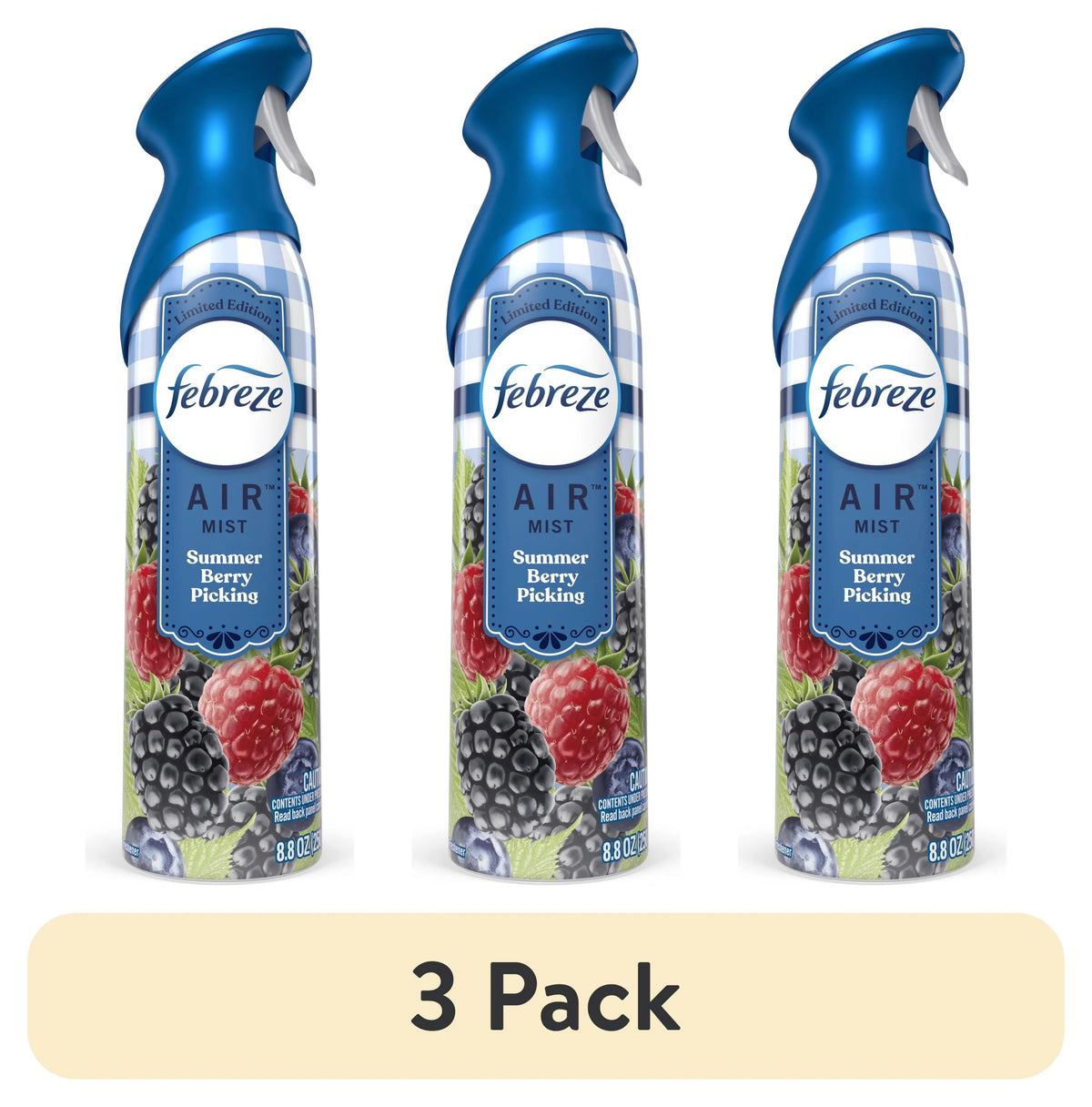 Febreze Air Freshener Spray, Odor-Fighting Room Spray, Summer Berry Picking, 8.8oz