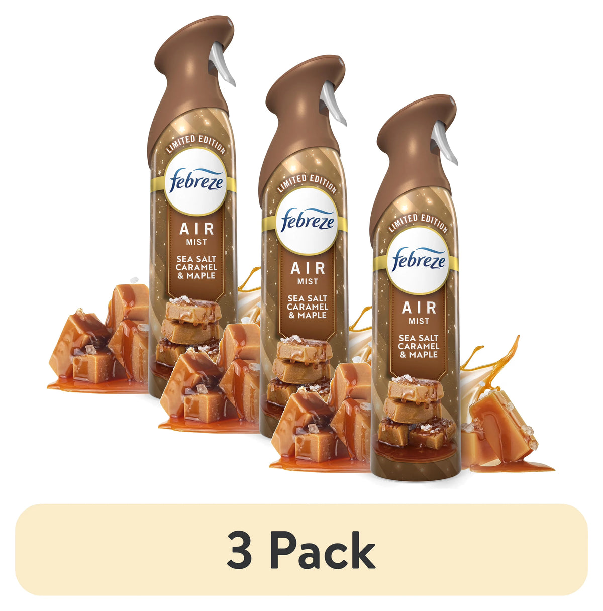 Febreze Air Mist, Odor-Fighting Air Freshener, Sea Salt Caramel & Maple, 8.8 oz. Aerosol Can