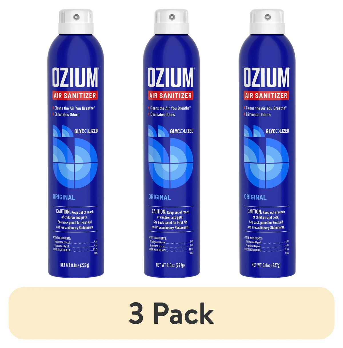 OZIUM Air Sanitizer Spray, Original Scent, 8 oz Can – Cleans Air, Eliminates Odors & Freshens