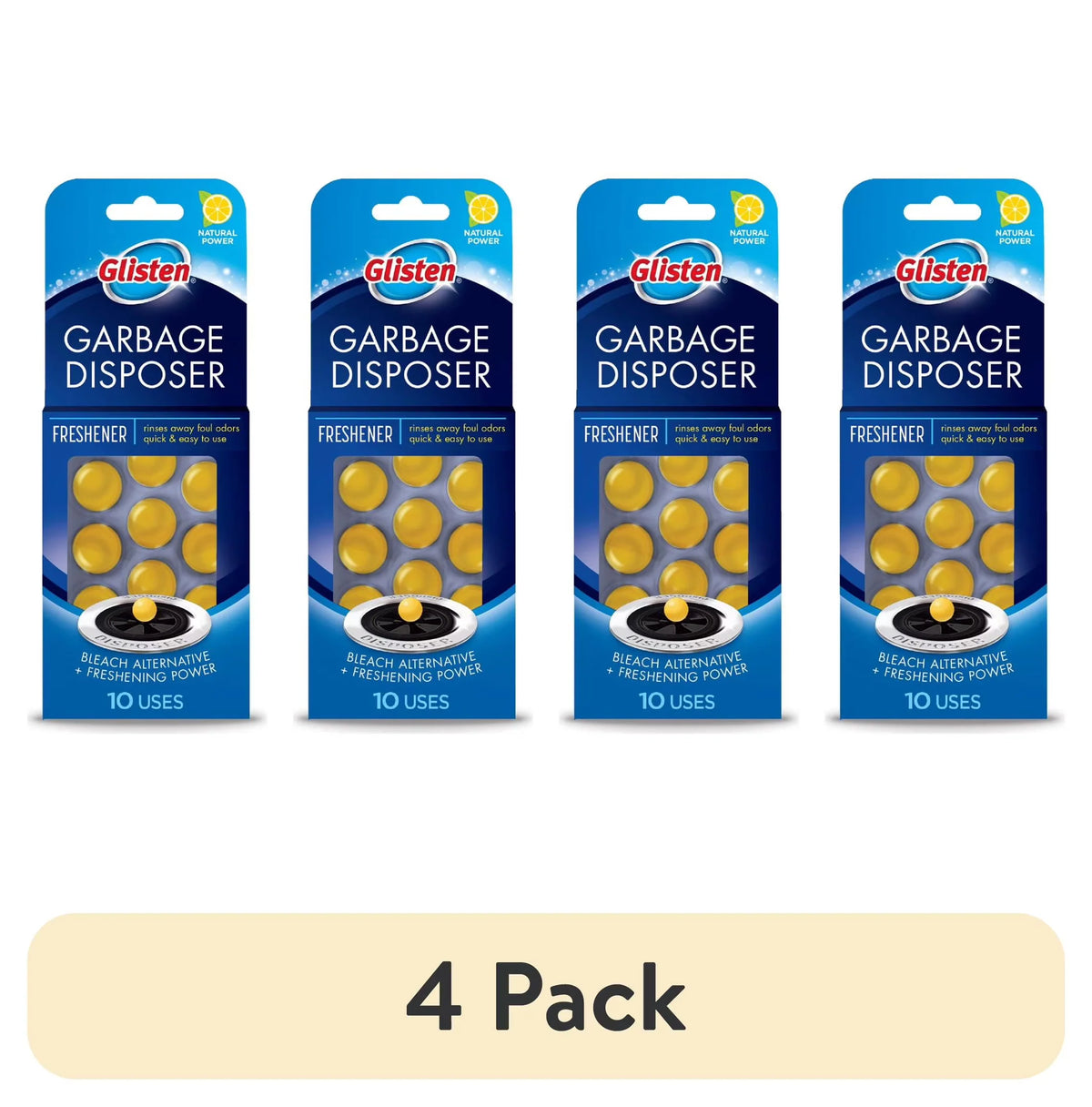 Glisten Garbage Disposer Care Freshener Pods, 10 Pack