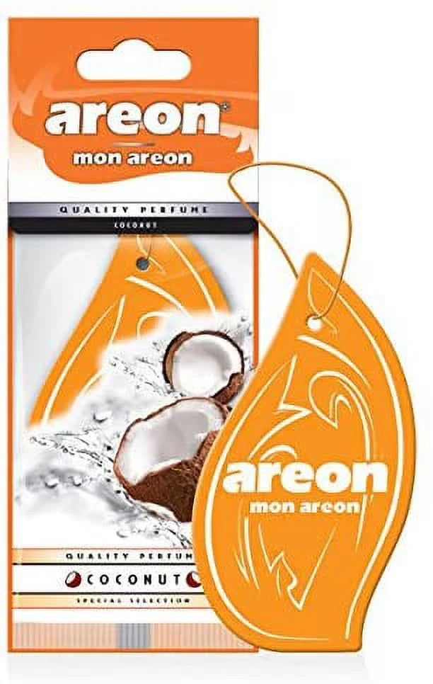 AREON MON MA49 Long Lasting Paper Hanging Ornaments for Car or Home Hanging Best Car Air Freshener Lavender Scent, 12 Pack