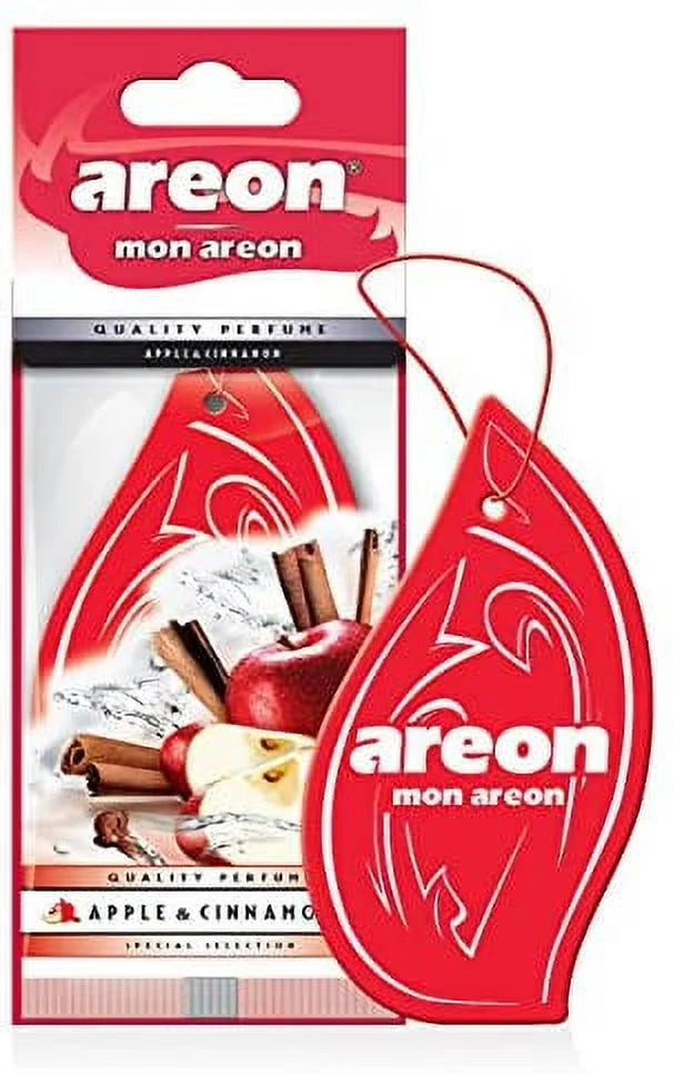 AREON MON MA49 Long Lasting Paper Hanging Ornaments for Car or Home Hanging Best Car Air Freshener Lavender Scent, 12 Pack