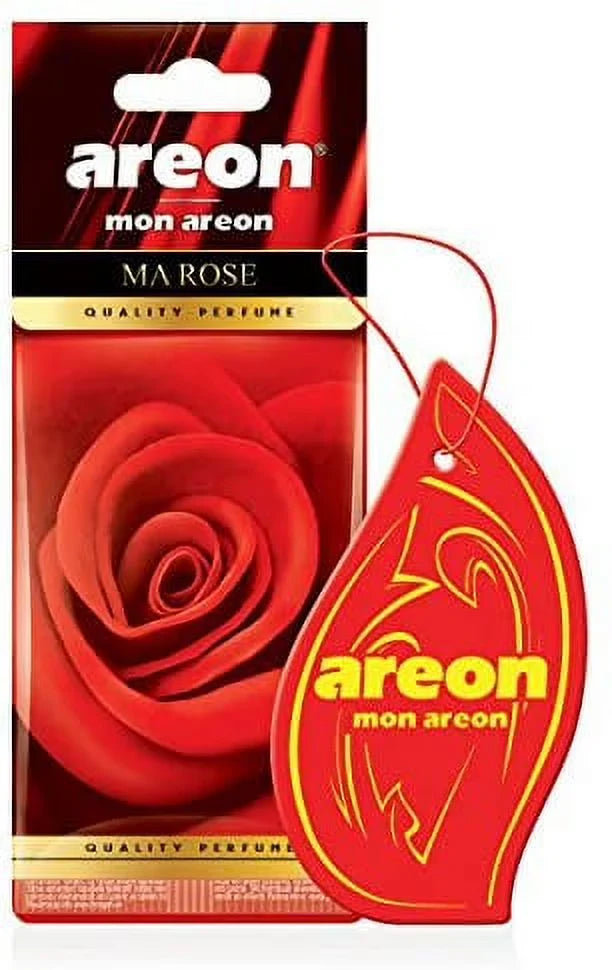 AREON MON MA49 Long Lasting Paper Hanging Ornaments for Car or Home Hanging Best Car Air Freshener Lavender Scent, 12 Pack