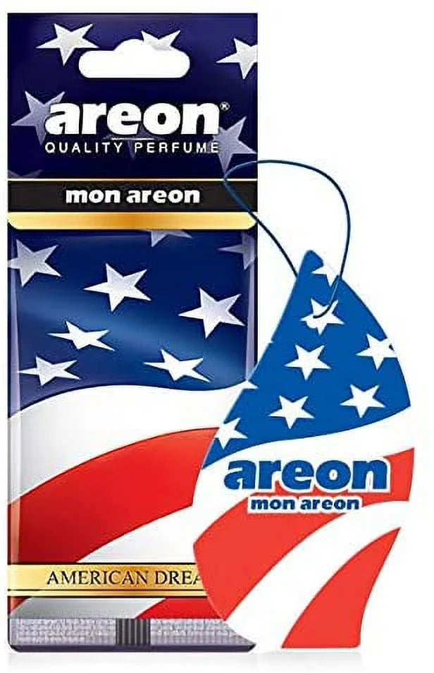 AREON MON MA49 Long Lasting Paper Hanging Ornaments for Car or Home Hanging Best Car Air Freshener Lavender Scent, 12 Pack