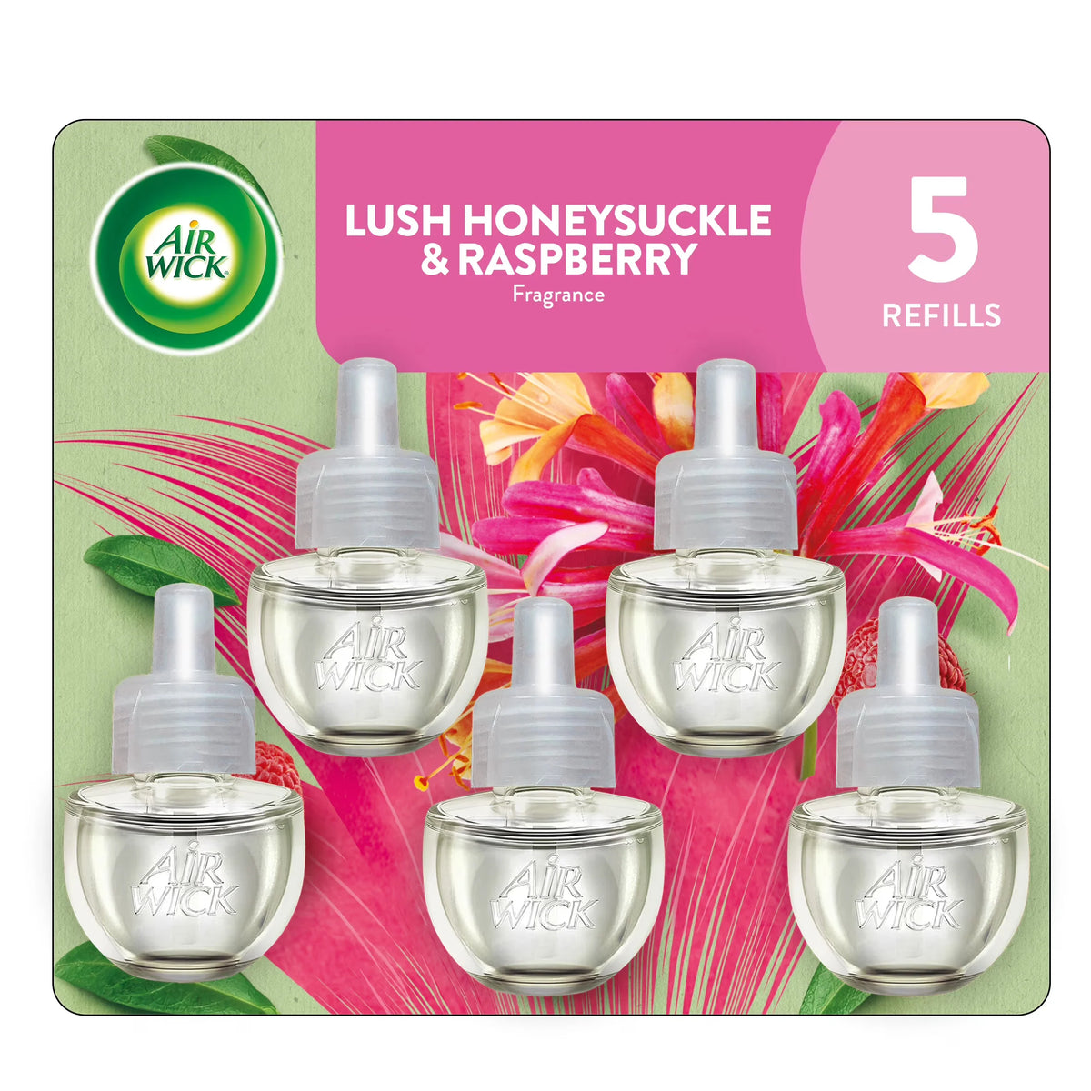 Air Wick Plug-In Scented Oil Air Freshener Warmer Refills, Lavender and Chamomile, 5 Count