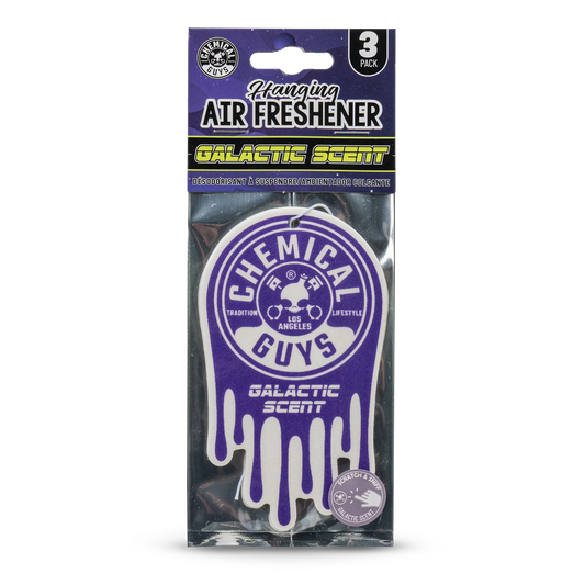 Chemical Guys Hanging Air Freshener 3-pack, Galactic Scent