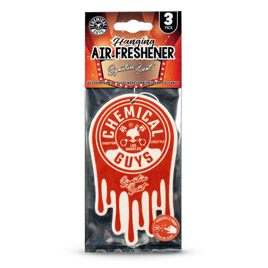 Chemical Guys Hanging Air Freshener 3-pack, Signature Scent