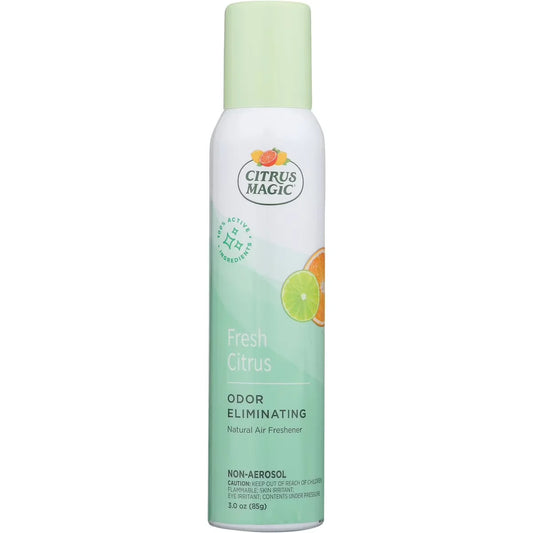 Citrus Magic Natural Odor Eliminating Air Freshener Spray, Fresh Citrus, 3-Ounce