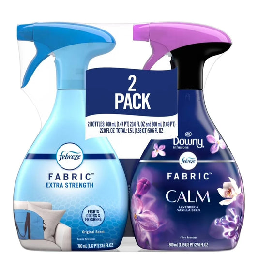 Extra Strength Fabric Spray, Original Scent and Calm, 50.6 fl. oz., Pack of 2