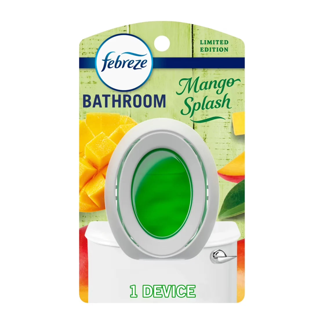 Febreze Bathroom Air Freshener, Odor-Fighting, Peaches, 1ct