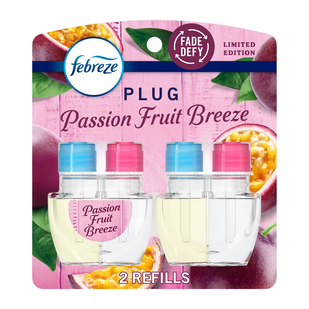 Febreze Plug In Air Freshener, Odor-Fighting Oil Refill, Sweet Watermelon Vine, 2 Refills