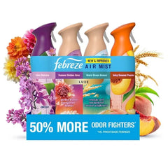 Febreze Air Mist Air Freshener Spray, Spring Mixed Scent, 4ct., 32.4 oz.