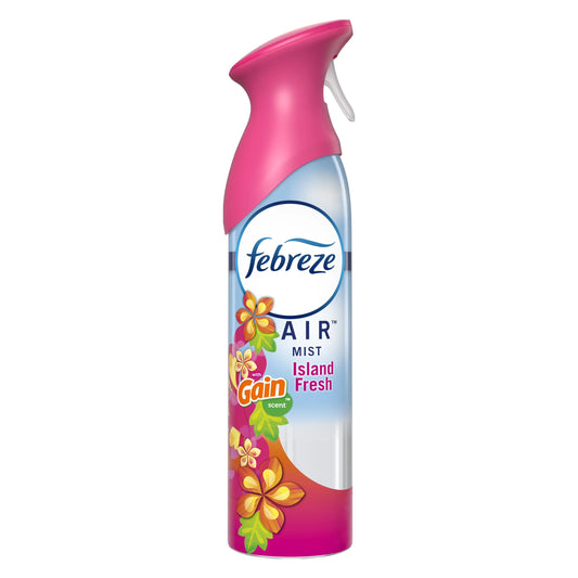 Febreze Air Mist Odor-Fighting Air Freshener, Gain Island Fresh Scent, 8.8 fl oz Aerosol Can