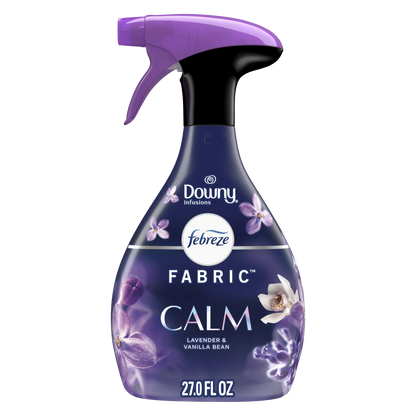 Febreze Fabric Spray Air Freshener, Odor-Fighting Fabric Refresher, Downy Calm, 27 fl oz