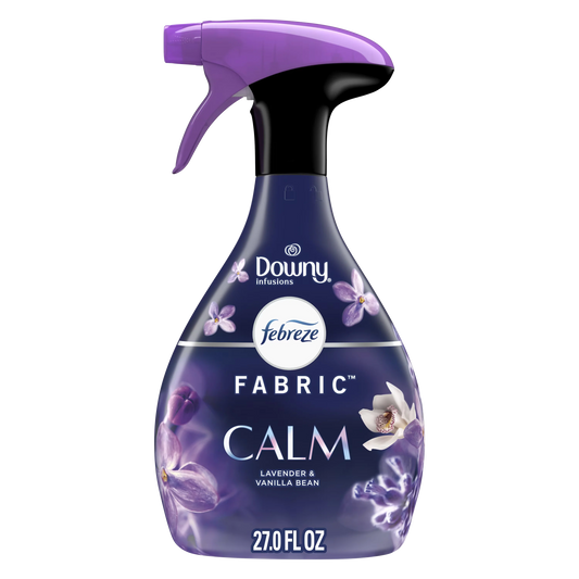 Febreze Fabric Spray Air Freshener, Odor-Fighting Fabric Refresher, Downy Calm, 27 fl oz