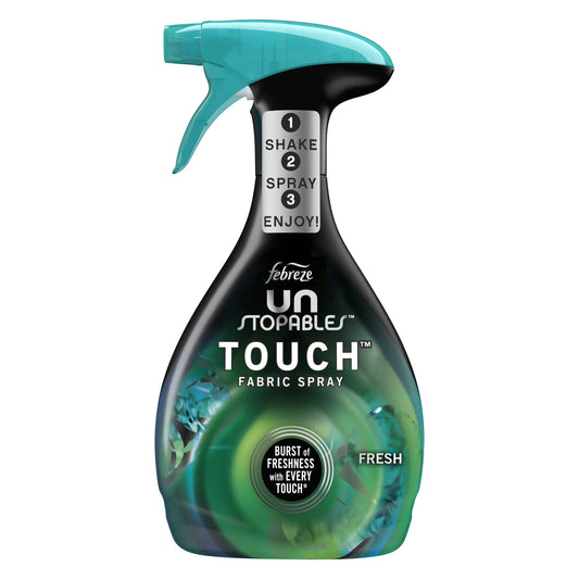 Febreze Fabric Spray Air Freshener, Odor-Fighting Fabric Refresher, Unstopables Fresh, 27 oz