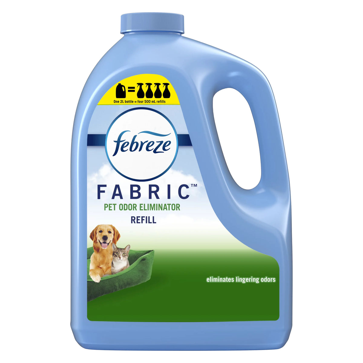Febreze Fabric Spray Air Freshener, Odor-Fighting, Pet Odor Fighter, 67.6 oz Refill