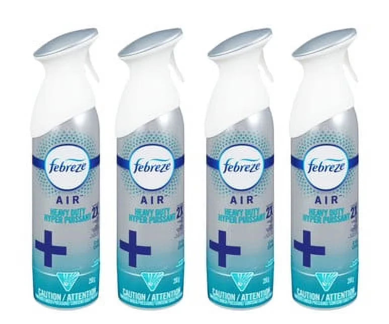 Febreze Heavy Duty Fabric Odor-Eliminating Air Freshener, 250g (4-Pack Case)