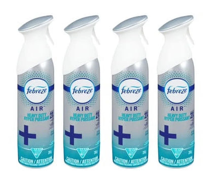 Febreze Heavy Duty Fabric Odor-Eliminating Air Freshener, 250g (4-Pack Case)