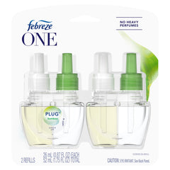 Febreze ONE Plug Odor Eliminating Air Freshener Refill, Bamboo, 2 ct