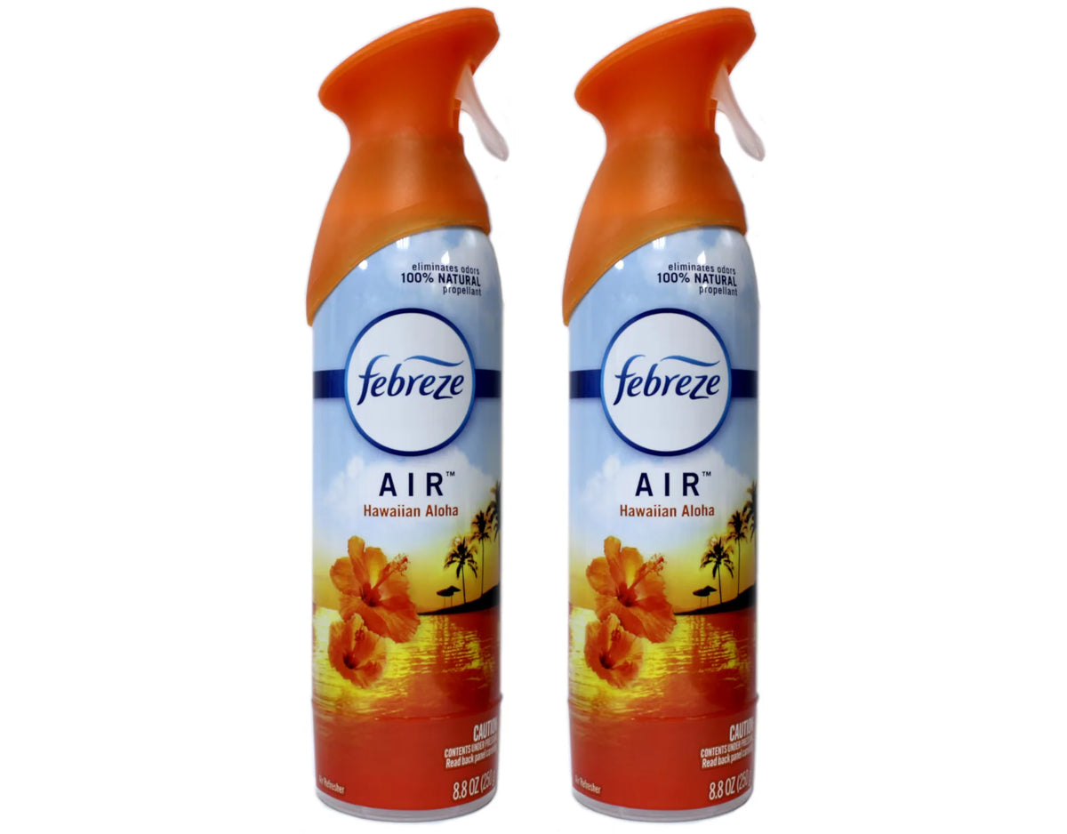 Febreze Odor-Eliminating Air Freshener, Hawaiian Aloha, 8.8 fl oz Pack of 2