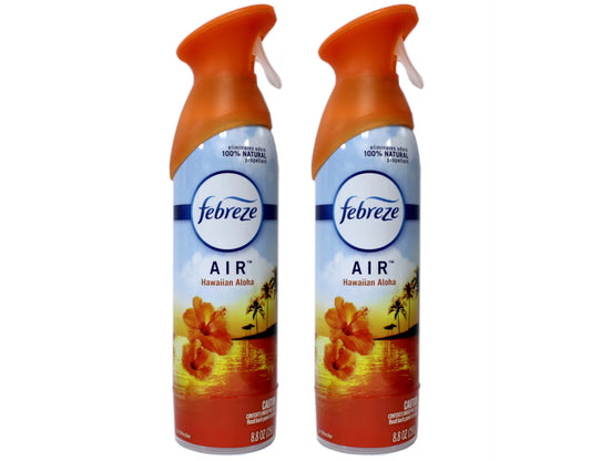 Febreze Odor-Eliminating Air Freshener, Hawaiian Aloha, 8.8 fl oz Pack of 2