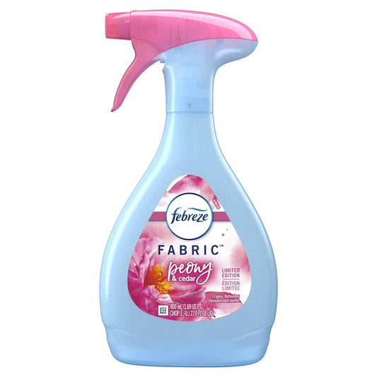 Febreze Odor-Eliminating Fabric Refresher Peony and Cedar, Limited Edition, 27 fl oz (Pack of 2)