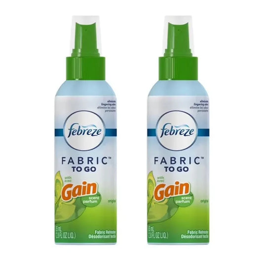Febreze to Go Fabric Refresher with Gain Original Scent, 2.8 oz, 2 Pack
