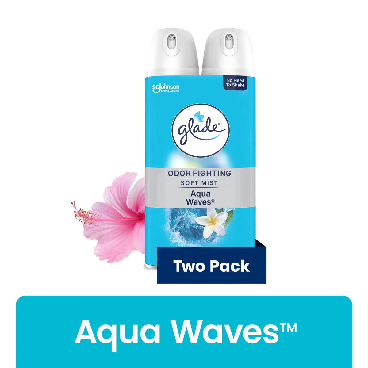 Glade Odor Fighting Soft Mist Air Freshener Room Spray, Aqua Waves,