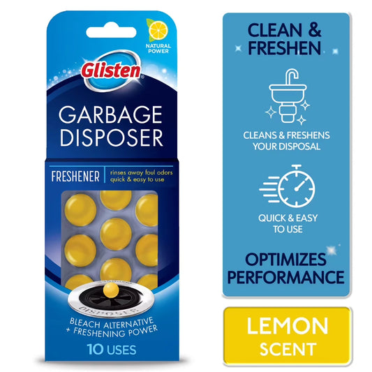 Glisten Garbage Disposer Care Freshener Pods, 10 Pack