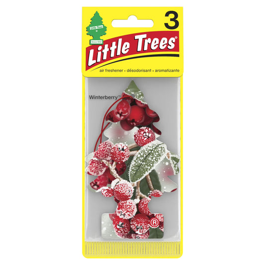 Little Trees Air Fresheners Winterberry Fragrance 3-Pack
