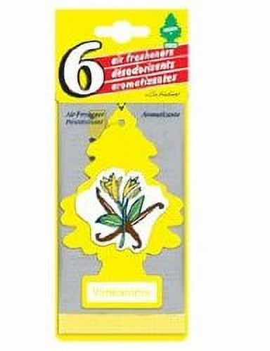 Little Trees Air Freshener Vanillaroma Fragrance 6-Pack