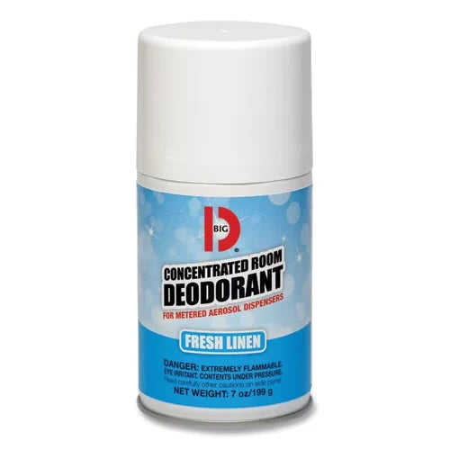 Metered Concentrated Room Deodorant, Fresh Linen Scent, 7 Oz Aerosol Spray, 12/box | Bundle of 2