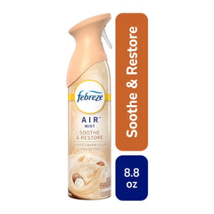 Pack of 2 Febreze Air Mist Soothe & Restore Mood-Enhancing Home Air Freshener Spray Aerosol Can, 8.8 oz (Package May Vary)
