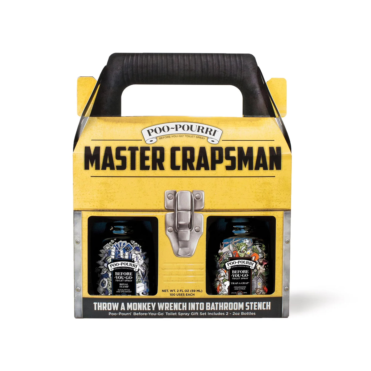 Poo-Pourri Toilet Spray, Master Crapsman Gift Set, Includes 2- 2oz Bottles